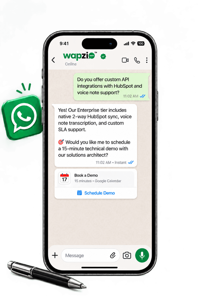 Wapzio AI WhatsApp Agent