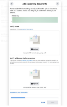 Add supporting Documents for your Business
