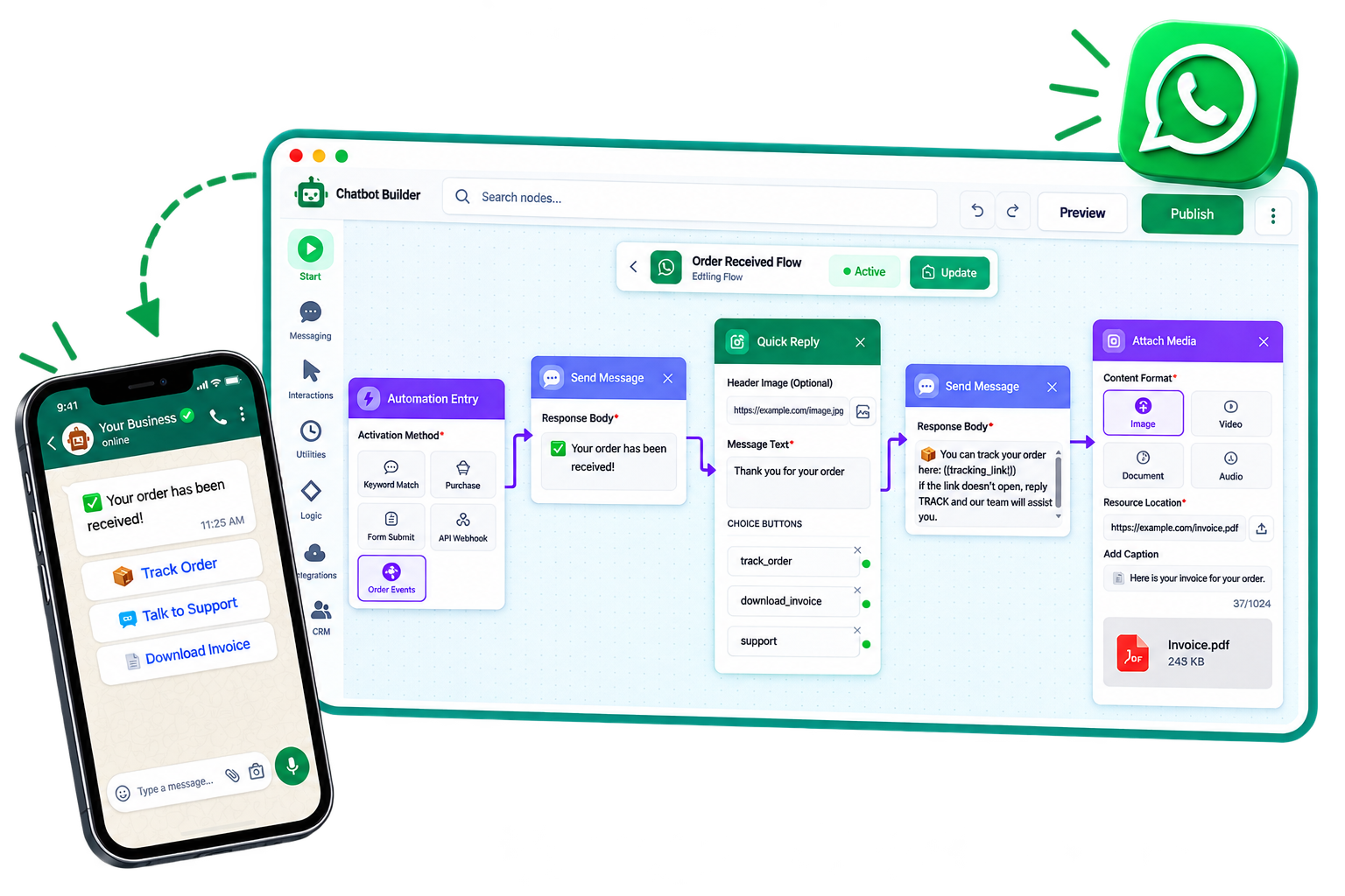 Automation Flow Builder Workspace